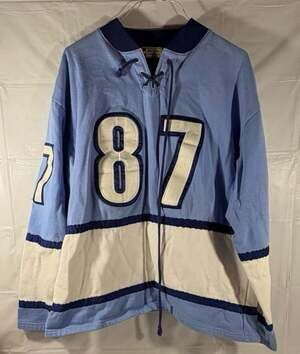 Benjamin Jordan Pittsburgh 87 Lace-Up Hockey Style Sweatshirt Men’s Size M Light
